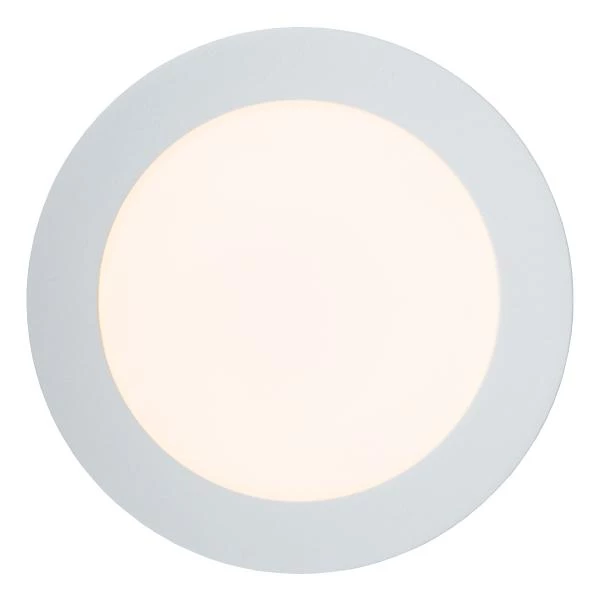 Lucide BRICE-LED - Flush ceiling light Bathroom - Ø 18 cm - LED Dim. - 1x12W 3000K - IP44 - White - detail 1